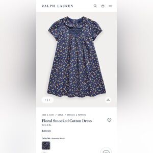 Polo by Ralph Lauren Floral Smocked Kids Dress